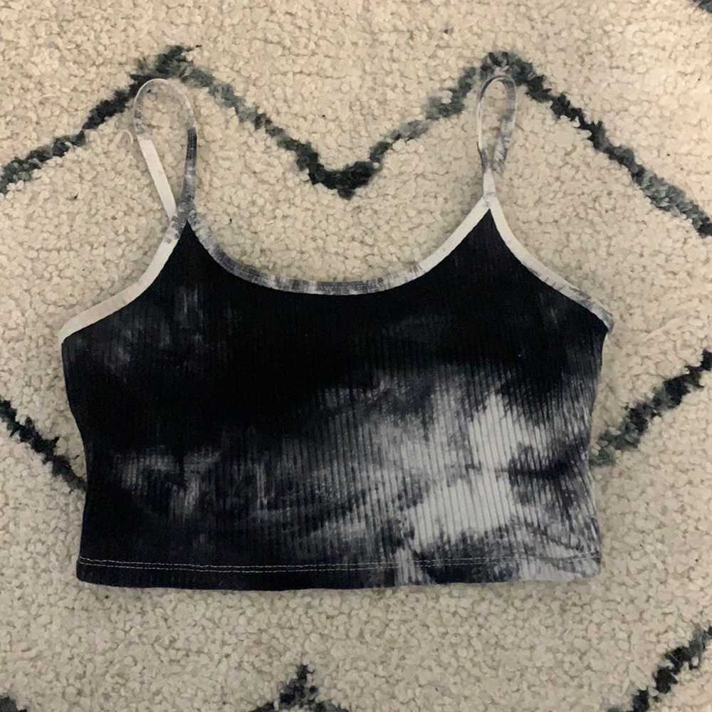tie dye cropped tank